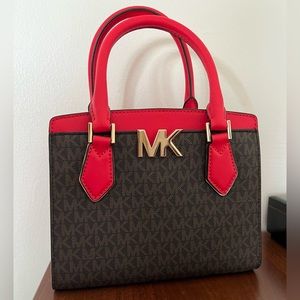 Michael Kors Signature Logo Leather Bag